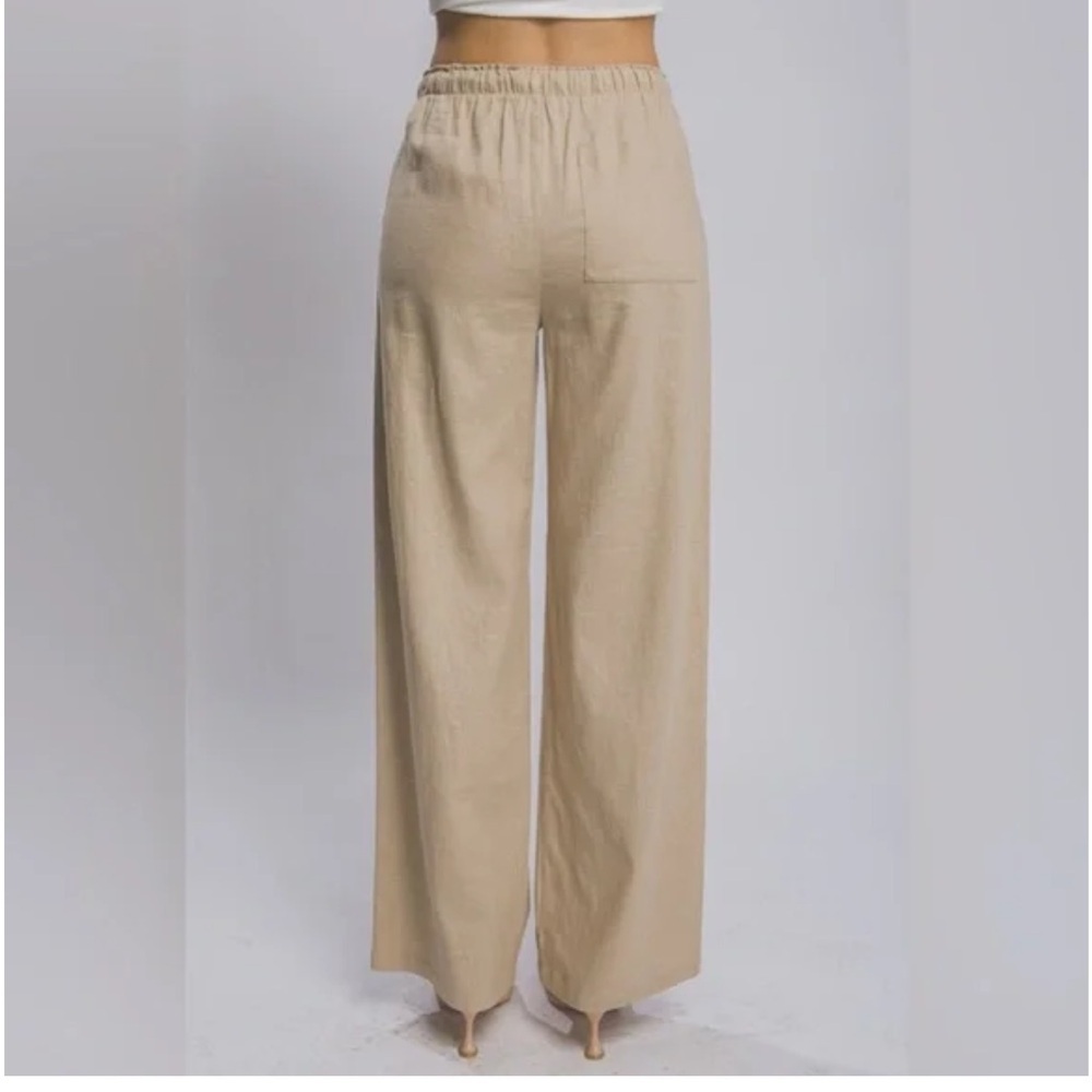 💚💚LOVE TREE GREEN LINEN PANTS-NWOT💚💚 - Picture 4 of 13